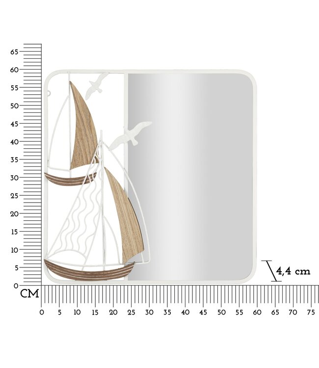 Mauro Ferretti WANDSPIEGEL ADRIATIC CM 60X4,4X60