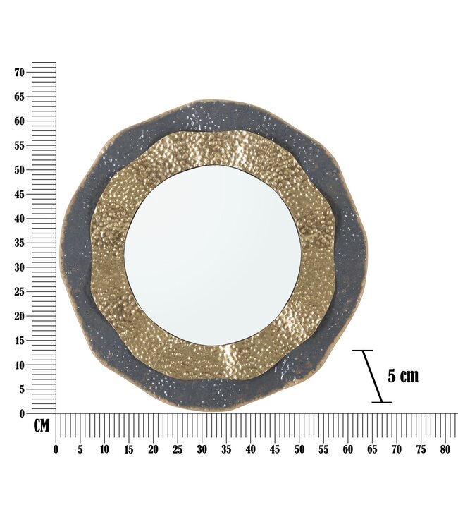 Mauro Ferretti WANDSPIEGEL SHAI DARK CM Ø 65,5X5