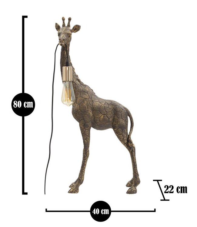 Mauro Ferretti TAFELLAMP GIRAFFE CM 40X22X80