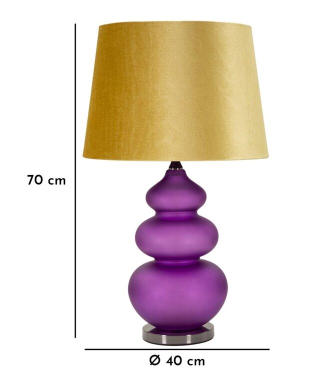 Mauro Ferretti TAFELLAMP MILVA DRIE CM Ø 40X70