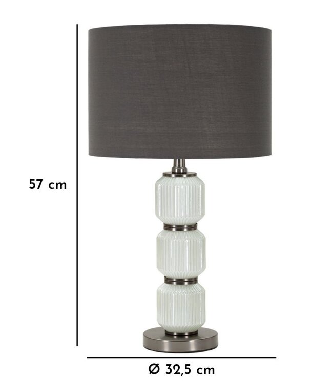 Mauro Ferretti TAFELLAMP BRIGHT DRIE CM Ø 32,5X57 - 1712920003