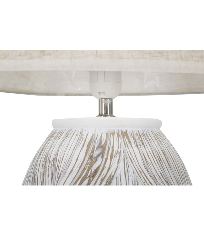 Mauro Ferretti TAFELLAMP POLYRESIN OVAAL ATENE CM Ø 38X67