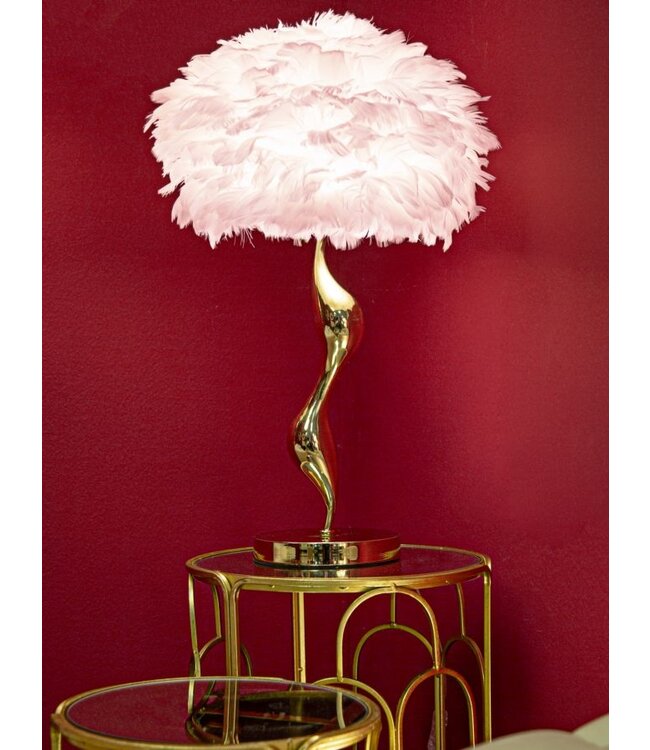 Mauro Ferretti TAFELLAMP SLIM ROZE CM Ø 40X63