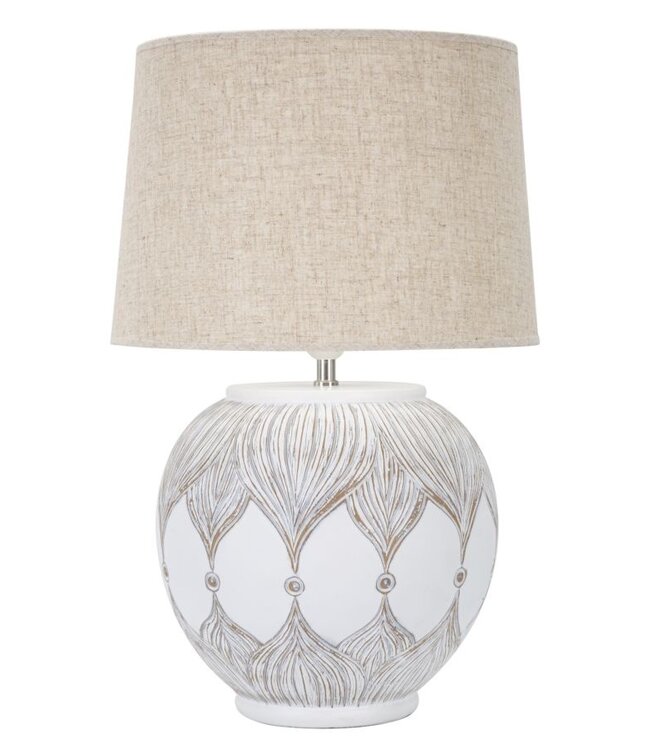 Mauro Ferretti TAFELLAMP POLYRESIN ROND ATENE CM Ø 38X59