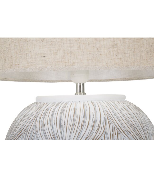 Mauro Ferretti TAFELLAMP POLYRESIN ROND ATENE CM Ø 38X59