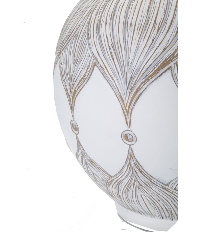 Mauro Ferretti TAFELLAMP POLYRESIN ROND ATENE CM Ø 38X59