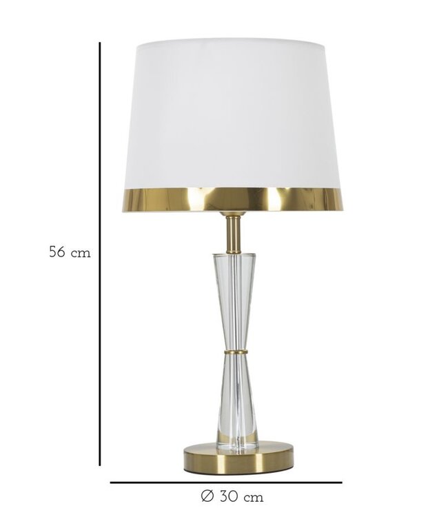 Mauro Ferretti TAFELLAMP CRISTAL CM Ø 30X56