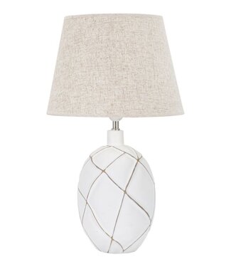 Mauro Ferretti TAFELLAMP POLYRESIN LINES CM Ø 35X60