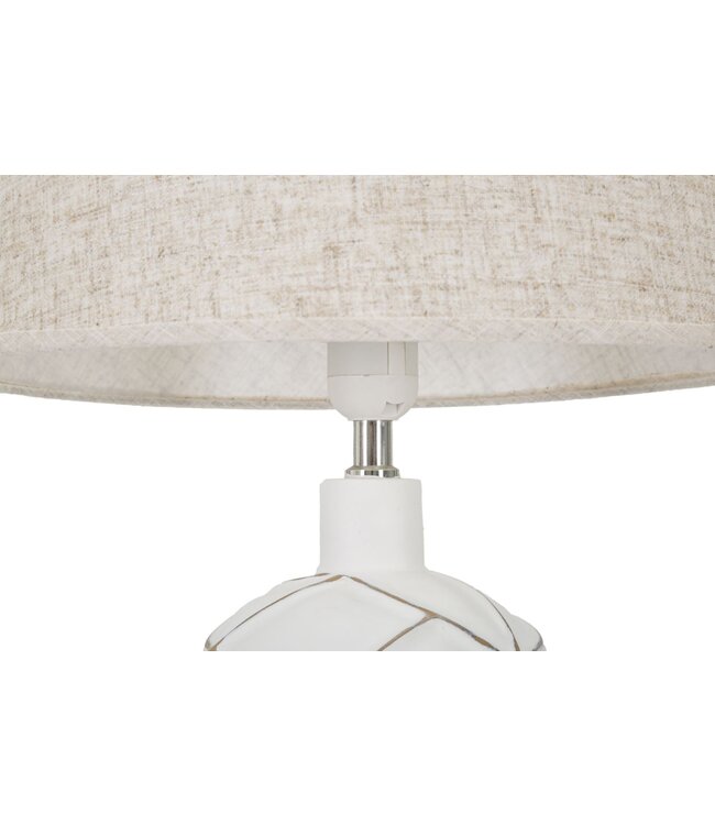 Mauro Ferretti TAFELLAMP POLYRESIN LINES CM Ø 35X60