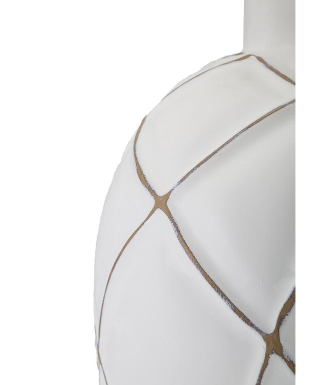 Mauro Ferretti TAFELLAMP POLYRESIN LINES CM Ø 35X60