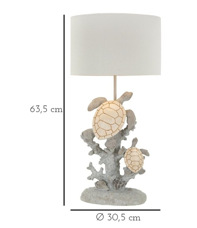 Mauro Ferretti TAFELLAMP SCHILDPAD CM Ø 30,5X63,5