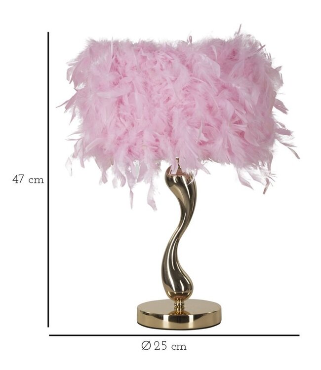 Mauro Ferretti TAFELLAMP KAR ROZE CM Ø 25X47 - 171278000R