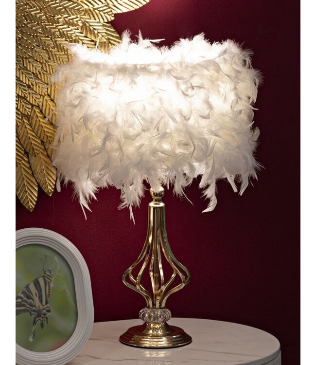 Mauro Ferretti TAFELLAMP TARTY WIT CM Ø 25X54