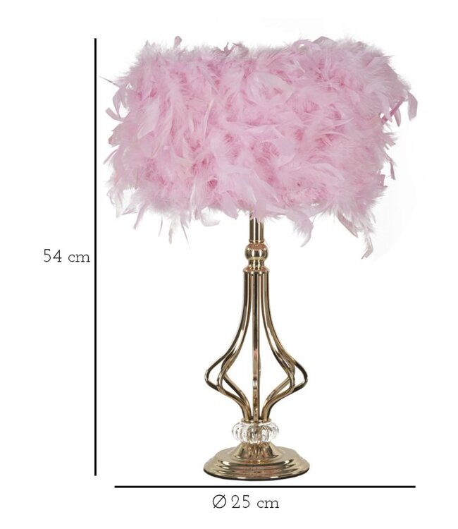 Mauro Ferretti TAFELLAMP TARTY ROZE CM Ø 25X54 - 171279000R