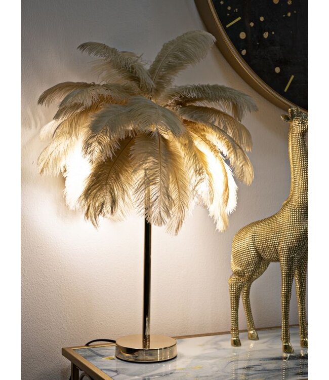 Mauro Ferretti TAFELLAMP PALM CAMMELLO CM Ø 55X60 - 17123200C3