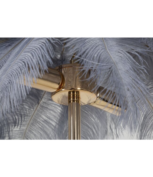 Mauro Ferretti TAFELLAMP PALM GRIJS CM Ø 55X60