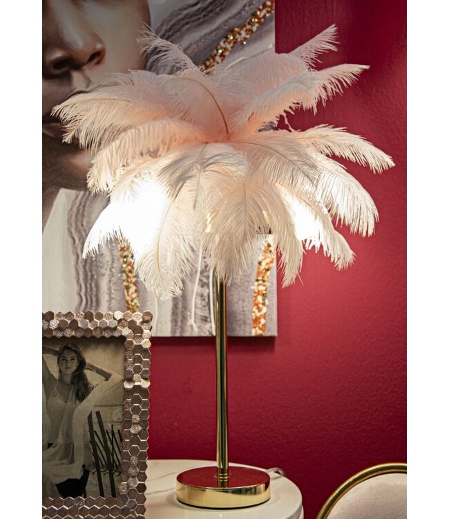 Mauro Ferretti TAFELLAMP PALM ROZE CM Ø 40X55