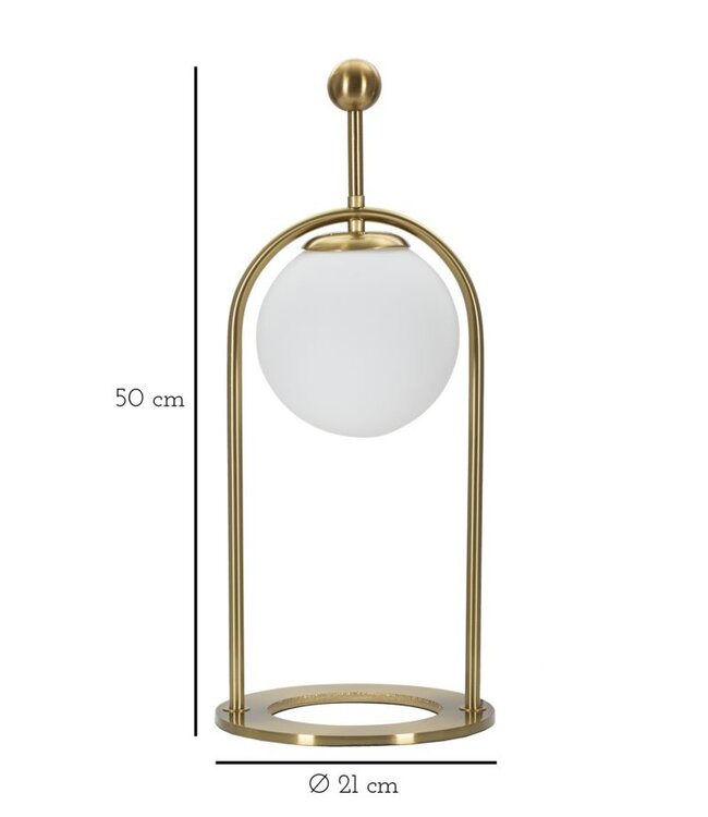 Mauro Ferretti TAFELLAMP GLAMY ARC -B- CM Ø 21X50 - 171243000B