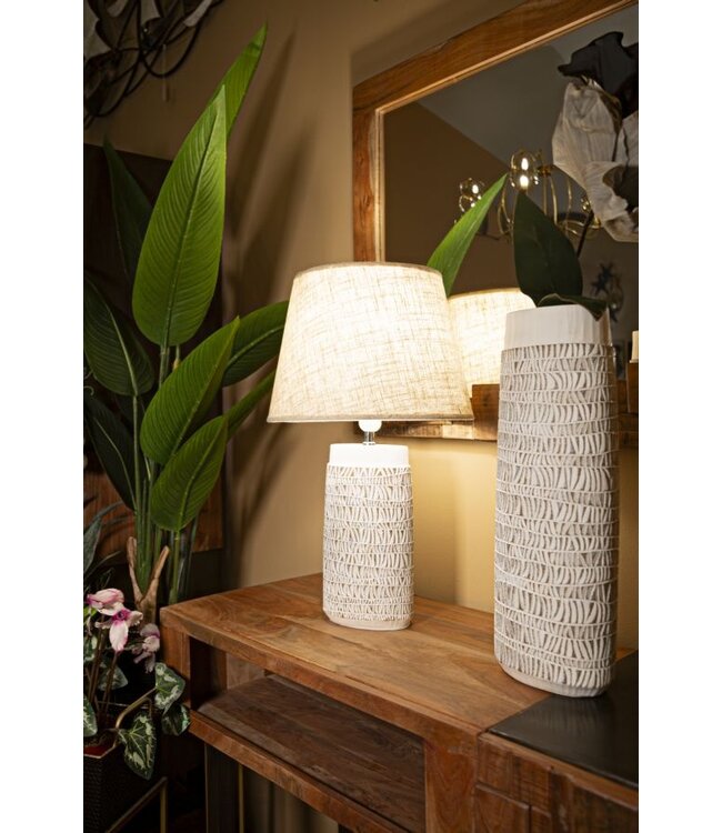 Mauro Ferretti TAFELLAMP POLYRESIN NAIROBI CM Ø 35X60,5