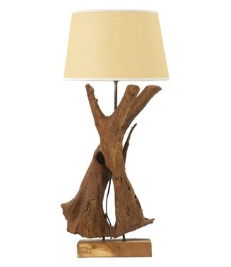 Mauro Ferretti LAMPADA TEAK DA TAVOLO CM Ø 35X80
