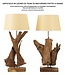 Mauro Ferretti LAMPADA TEAK DA TAVOLO CM Ø 35X80