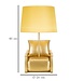 Mauro Ferretti TAFELLAMP MIDCENTURY GEEL CM Ø 26X46