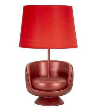 Mauro Ferretti TAFELLAMP MIDCENTURY ROOD CM Ø 26X43