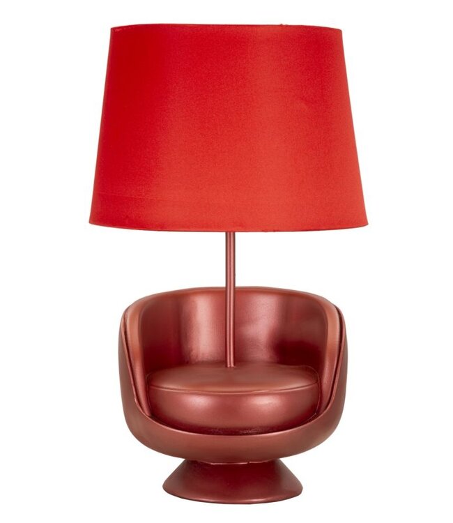 Mauro Ferretti TAFELLAMP MIDCENTURY ROOD CM Ø 26X43