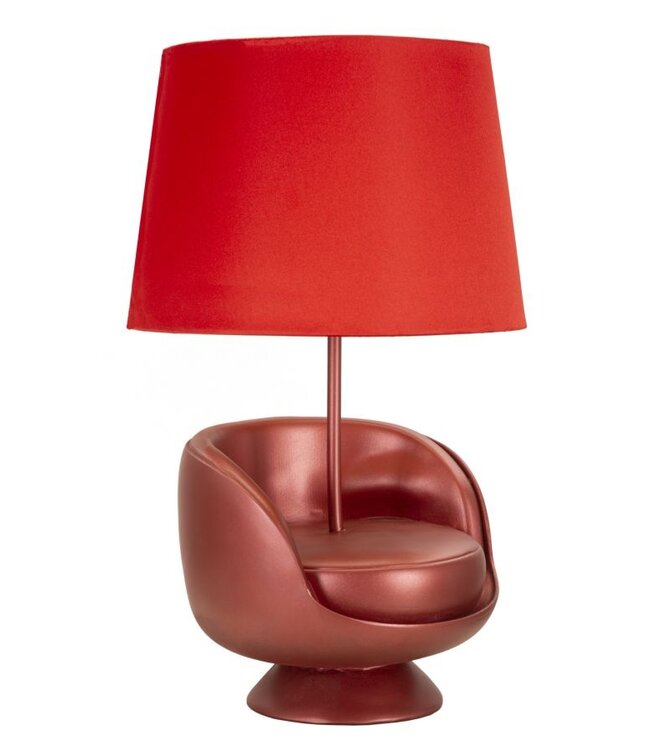 Mauro Ferretti TAFELLAMP MIDCENTURY ROOD CM Ø 26X43