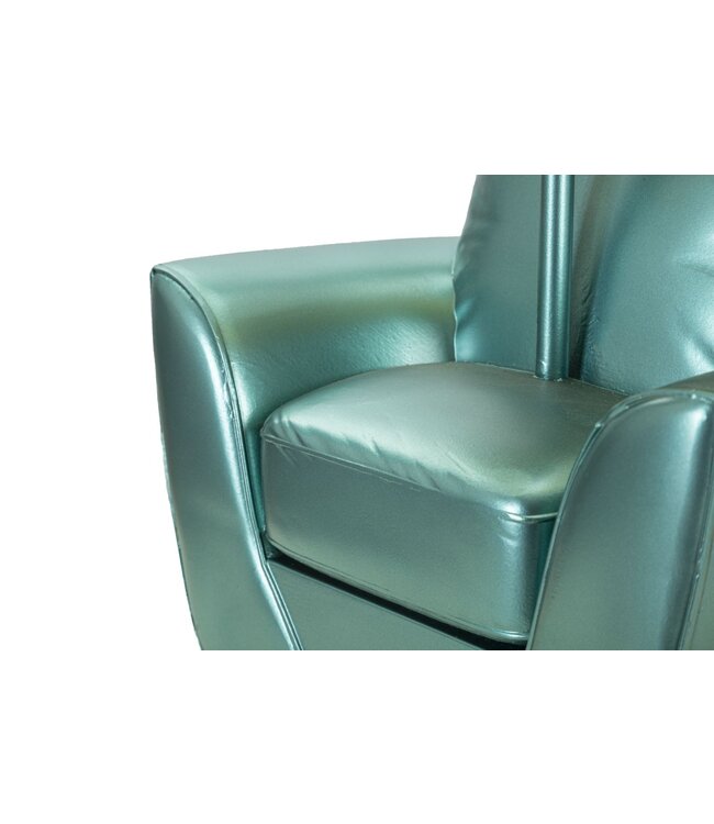 Mauro Ferretti TAFELLAMP MIDDEN EEUW <br />
TURQUOISE CM Ø 26X43