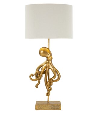 Mauro Ferretti TAFELLAMP OCTOPUS GOUD CM Ø 30,5X64,5