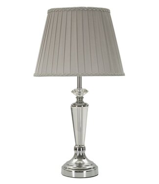 Mauro Ferretti TAFELLAMP ZILVERKLEURIG CM Ø 30X56 - 1713310003