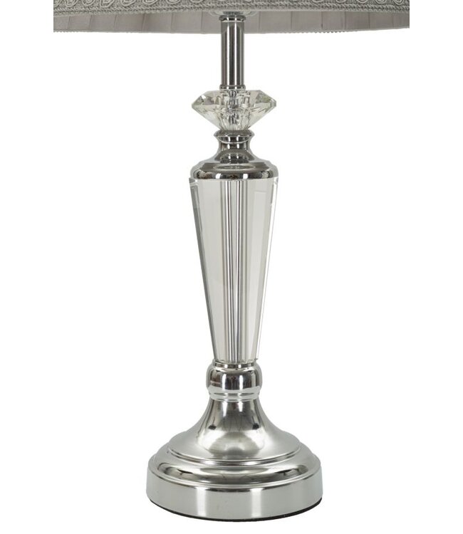 Mauro Ferretti TAFELLAMP ZILVERKLEURIG CM Ø 30X56