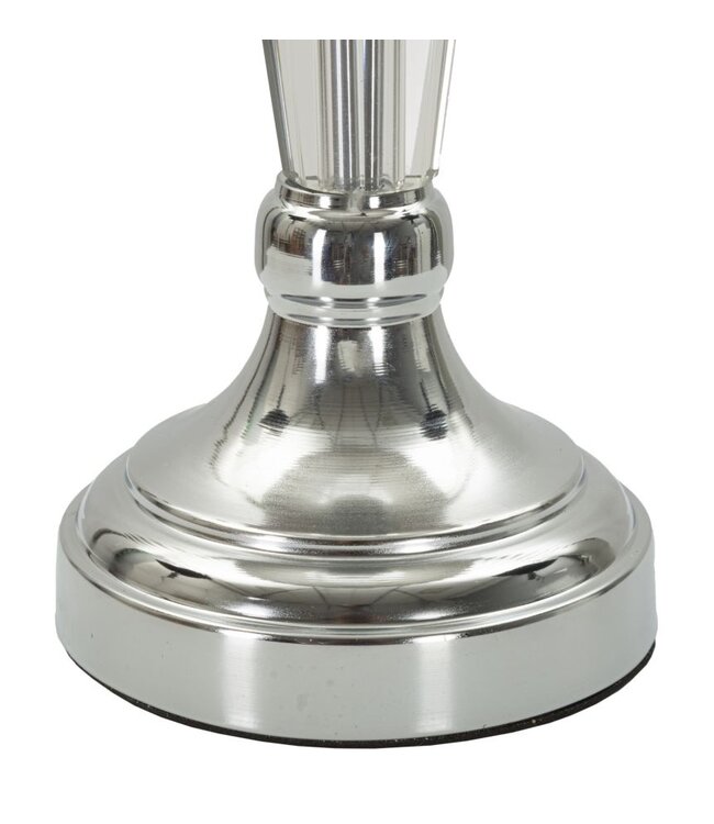 Mauro Ferretti TAFELLAMP ZILVERKLEURIG CM Ø 30X56