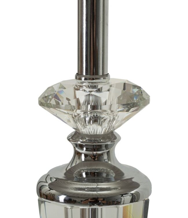 Mauro Ferretti TAFELLAMP ZILVERKLEURIG CM Ø 30X56