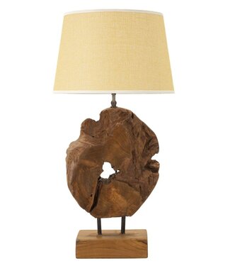 Mauro Ferretti LAMPADA TEAK DA TAVOLO KEPALA CM Ø 35X69