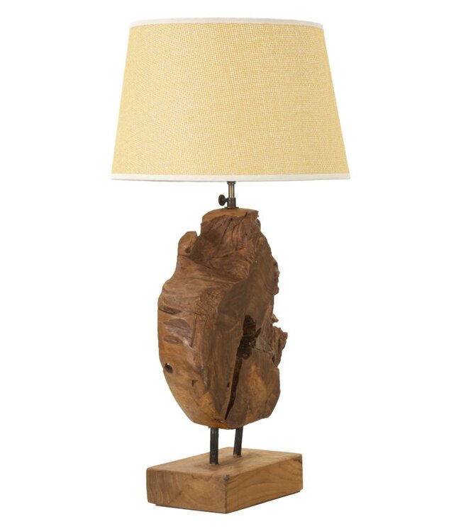 Mauro Ferretti LAMPADA TEAK DA TAVOLO KEPALA CM Ø 35X69