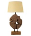 Mauro Ferretti LAMPADA TEAK DA TAVOLO KEPALA CM Ø 35X69