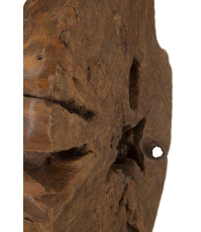 Mauro Ferretti LAMPADA TEAK DA TAVOLO KEPALA CM Ø 35X69