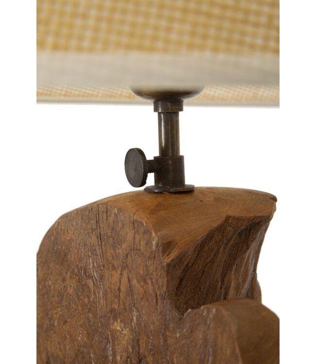 Mauro Ferretti LAMPADA TEAK DA TAVOLO KEPALA CM Ø 35X69