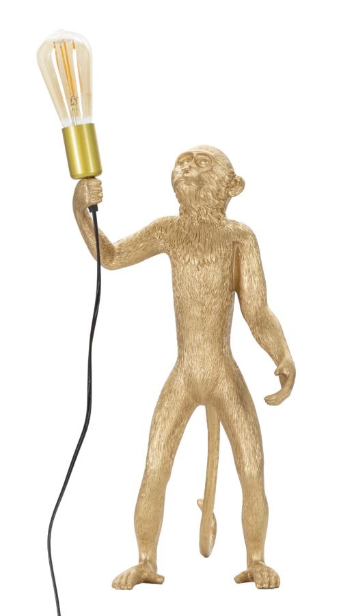 TAFELLAMP AAP GOUD CM Ø 26X34X55 afbeelding
