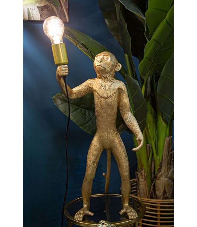 Mauro Ferretti TAFELLAMP AAP GOUD CM Ø 26X34X55