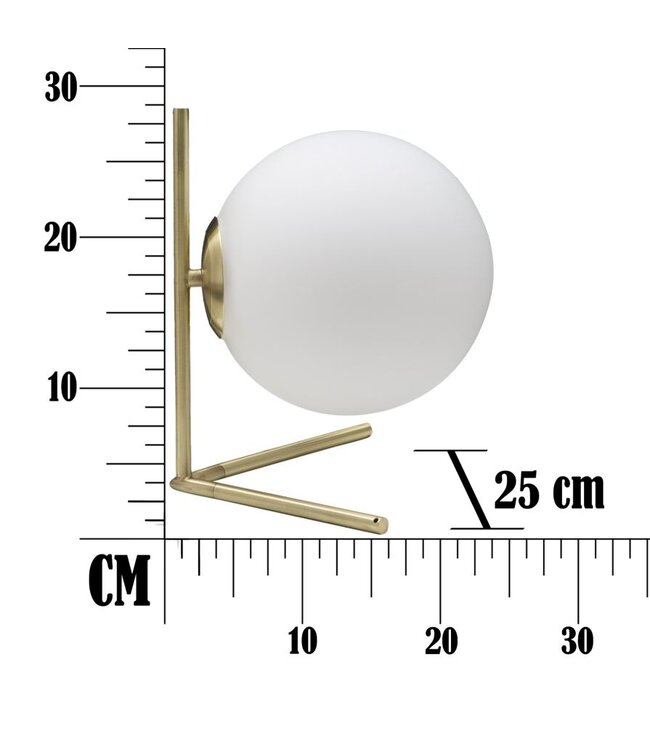 Mauro Ferretti TAFELLAMP GLAMY LAAG CM 25X25X27
