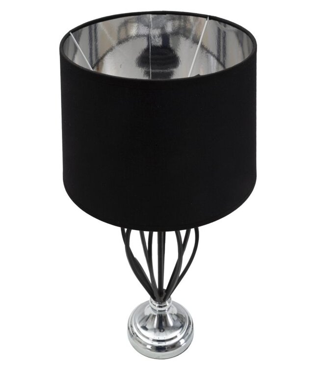 Mauro Ferretti TAFELLAMP DONKERZILVER CM Ø 28X56