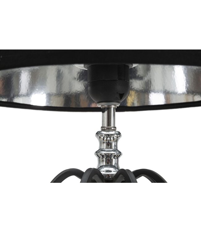 Mauro Ferretti TAFELLAMP DONKERZILVER CM Ø 28X56