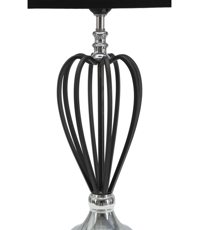 Mauro Ferretti TAFELLAMP DONKERZILVER CM Ø 28X56