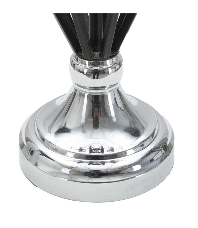 Mauro Ferretti TAFELLAMP DONKERZILVER CM Ø 28X56