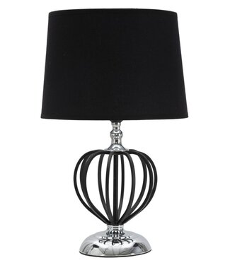 Mauro Ferretti TAFELLAMP DONKERZILVER CM Ø28X44,5