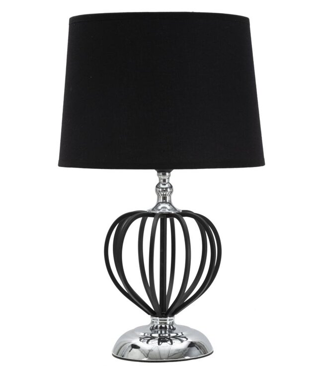 Mauro Ferretti TAFELLAMP DONKERZILVER CM Ø28X44,5