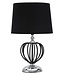 Mauro Ferretti TAFELLAMP DONKERZILVER CM Ø28X44,5 - 1711490003